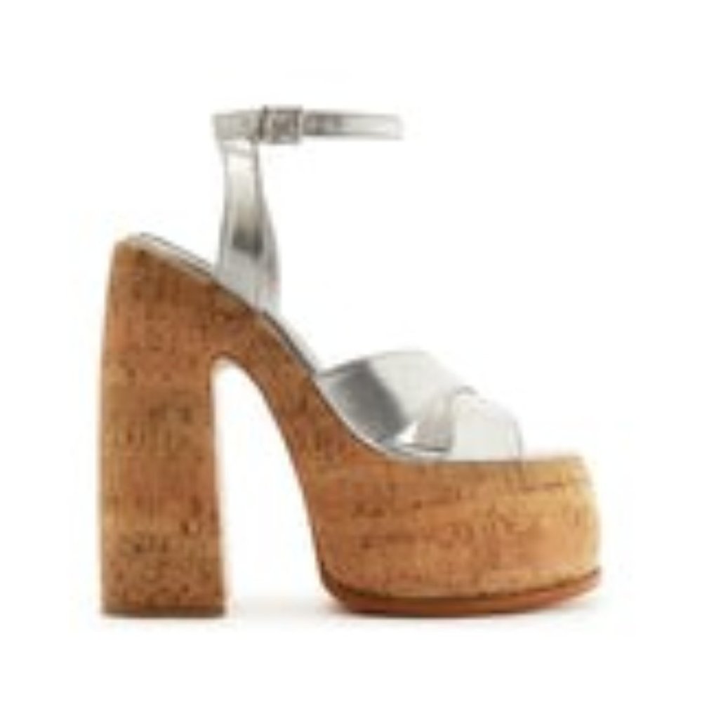 Pattie Metallic Leather Sandal
